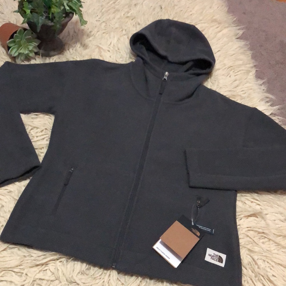 NWT🎉The NorthFace Sibley Hoodie/Jacket-Charcoal-Sz S-Full Zip Front-Zip Pockets - Picture 12 of 16